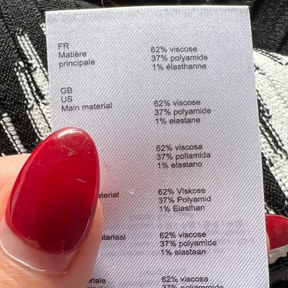 NWOT Maje black ribbed v neck long sleeve top - Picture 7 of 8